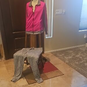 Made for Life Pink and Gray Women's Track Suit